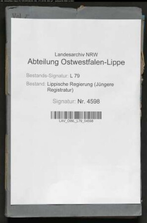 Stipendium der Familien Heistermann und Wippermann, Band 5