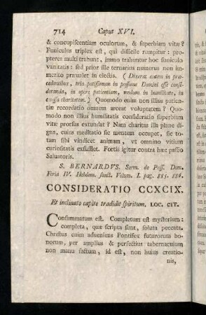 714-723, Consideratio CCXCIX - CCCCII