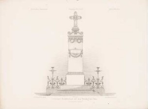 Crelingers Grabdenkmal, Köln: Ansicht (aus: Architektonisches Skizzenbuch, H. 122/5, 1873)