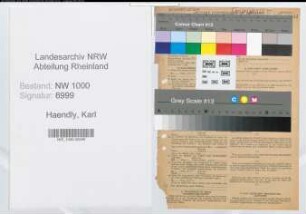 Entnazifizierung Karl Haendly, geb. 07.10.1891 (Buergermeister)