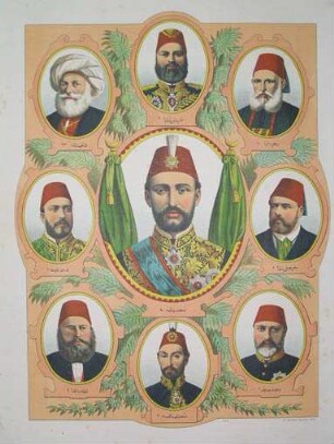Portraitbilder Osmanischer Sultane und Paschas