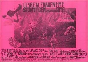 Lesben, Frauen stürmt den Wirtschaftsgipfel