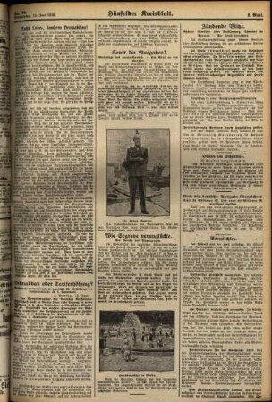 Zweite Ausgabe vom Dienstag, den 17. Juni 1930.