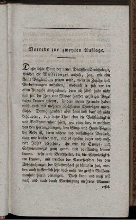 Vorrede zur zweyten Ausgabe.