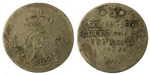 1/12 Speziestaler (5 Schilling), Dänemark, Kgl. Linie: Christian VII (1766 - 1808)