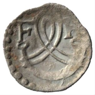 Fundmünze, Pfennig (einseitig), o. J. (1593-1608)