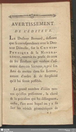 Avertissement De L'Éditeur