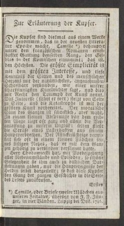 Zur Erläuterung der Kupfer.