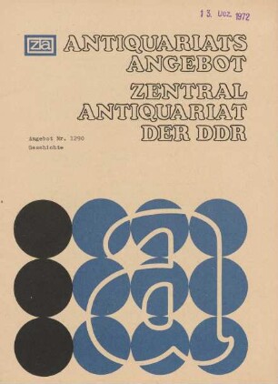 Nr. 1290: Geschichte