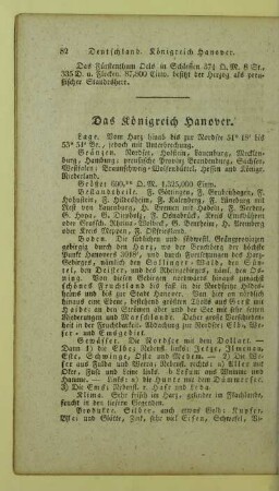 Das Koenigreich Hanover
