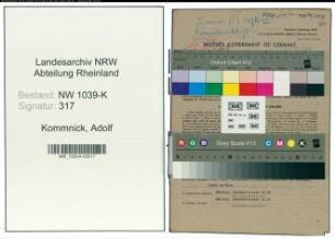 Entnazifizierung Adolf Kommnick , geb. 01.11.1908 (Angestellter)