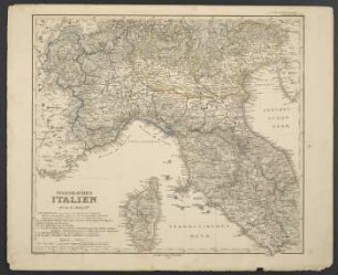 Noerdliches Italien [Hand-Atlas über alle Theile der Erde nach dem neuesten Zustande und über das Weltgebäude]
