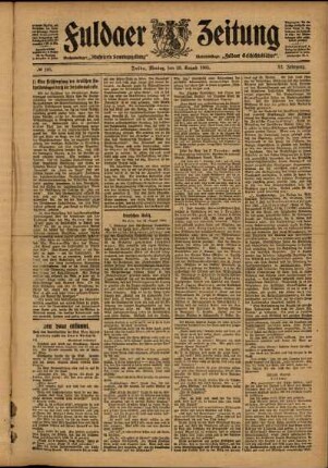 Ausgabe vom Montag, den 28. August 1905.
