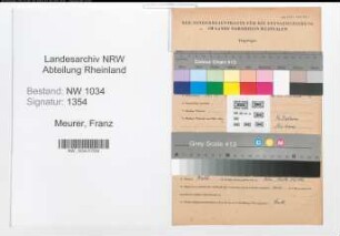 Entnazifizierung Franz Meurer , geb. 17.08.1907 (Stabsfeldwebel)