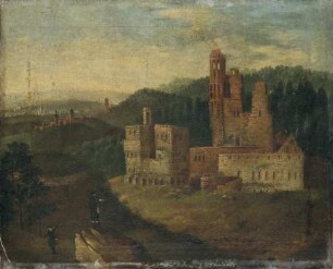 Landschaft mit Burgruine