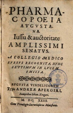 Pharmacopoeia Avgvstana