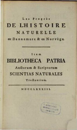 Literatura Danica scientiarum natural. ...