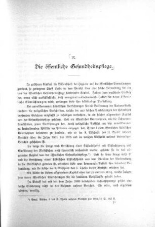 IX. Die öffentliche Gesundheitspflege