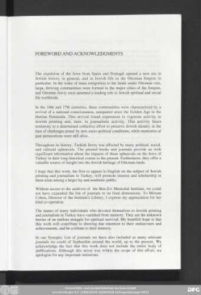 Foreword And Acknowledgments