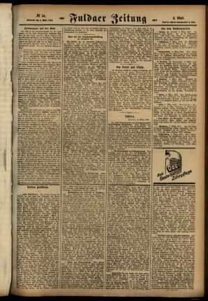 Zweite Ausgabe vom Mittwoch, den 08. März 1916.
