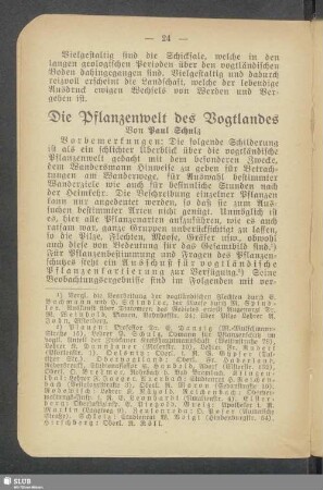 Die Pflanzenwelt des Vogtlandes