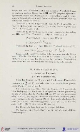II. Teil: Folgerungen