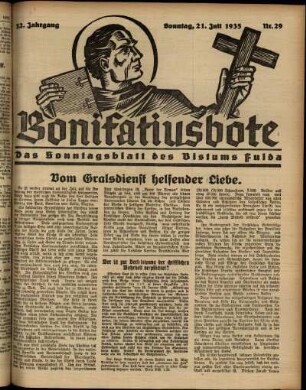 Ausgabe vom Sonntag, den 21. Juli 1935.