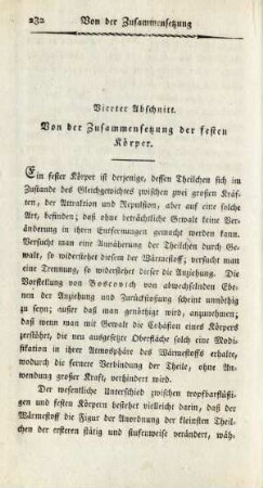 Vierter Abschnitt. Von der Zusammensetzung der festen Körper