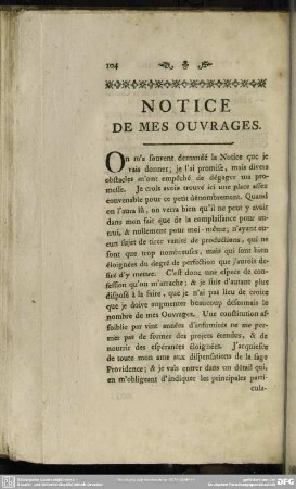 Notice De Mes Ouvrages