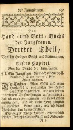 Dritter Theil, Von der Heiligen Beicht und Communion