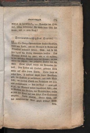 Dreiunddreißigstes Capitel