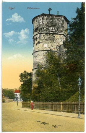 Eger (Böhmen). Mühltorturm der Kaiserburg