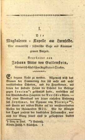 Kärntnerische Zeitschrift. 5. 1826