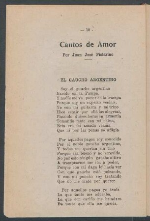 El gaucho argentino