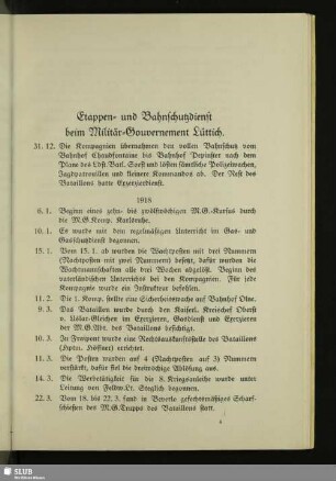 Etappen- und Bahnschutzdienst beim Militär-Gouvernement Lüttich