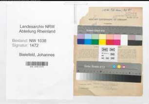 Entnazifizierung Johannes Bielefeld , geb. 01.08.1892 (Geschaeftsfuehrer)