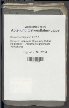 Rücksteuer für exportierten Branntwein aus dem Amt Schwalenberg, Bd. 2