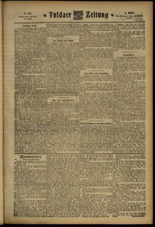 Zweite Ausgabe vom Montag, den 08. Juli 1912.