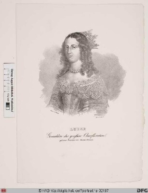 Bildnis Luise Henriette, Kurfürstin von Brandenburg, geb. Prinzessin von Oranien