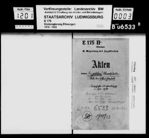 Obersekretäre in gehobener Stellung beim Oberamt Gmünd