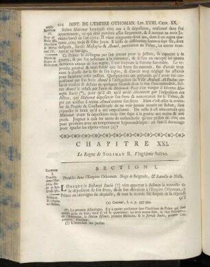 Chapitre XXI. Le Regne de Soliman II. Vingtieme Sultan.