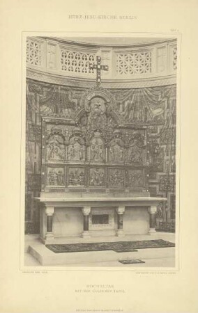 Tafel 5. Hochaltar mit der goldenen Tafel