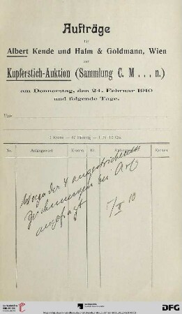 Auftragsliste