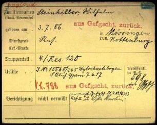 Steinhilber, Wilhelm - Steinmann, Friedrich