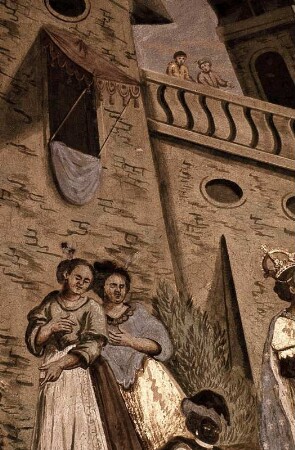 Mönch Gilbert übergibt der seligen Johanna von Valois die Ordensregeln