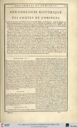 Chronologie historique des comtes de Cominges