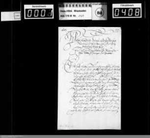 Weihnachts- und Neujahrsschreiben 1688/1687
