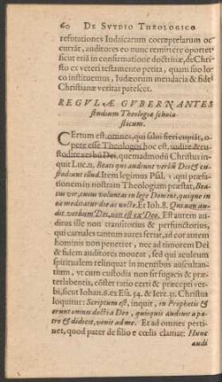 Regulae Gubernantes studium Theologiae scholasticum.