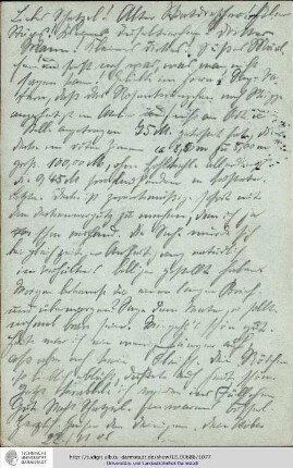 Postkarte vom 22.11.1906