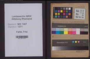 Entnazifizierung Fritz Fahle , geb. 18.11.1919 (Kaufm.Angestellter)